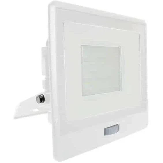 VT-158S LED-Flutlicht mit Sensor - 50 W - 4000 Lm - 4000K - Weiß