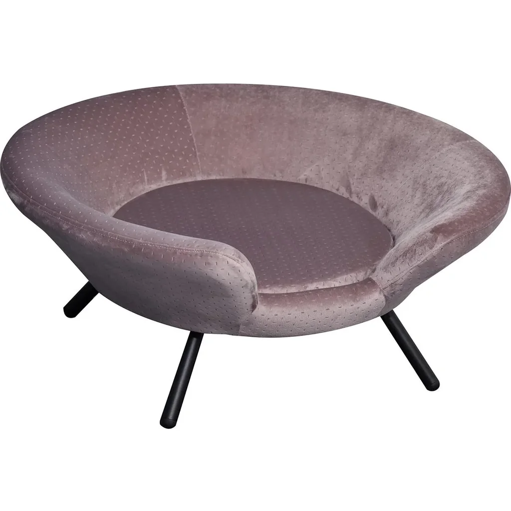 Pawhut Hundesofa in Beckenform rosa