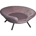 Pawhut Hundesofa in Beckenform rosa