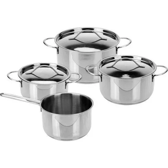 7-teiliges Kochgeschirr-Set - mit Glasdeckeln