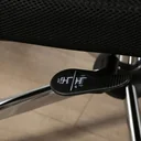 Bürostuhl mit Wippfunktion und Kopfstütze Schwarz