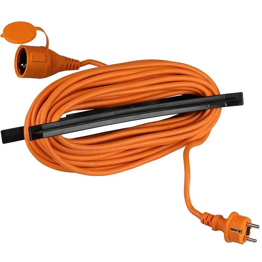 VT-3002-15 Verlängerungskabel mit Schutzhülle - 15 Meter - orange