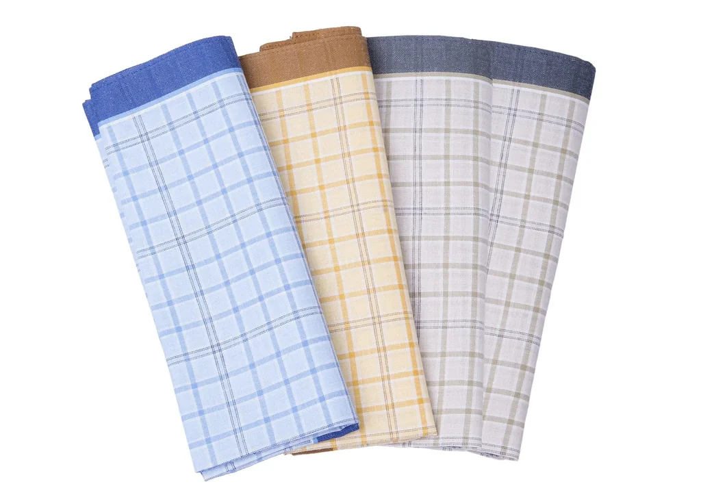 Taschentücher, 41 x 41 cm, 4er Pack, 1 Dessin in 3 Farben