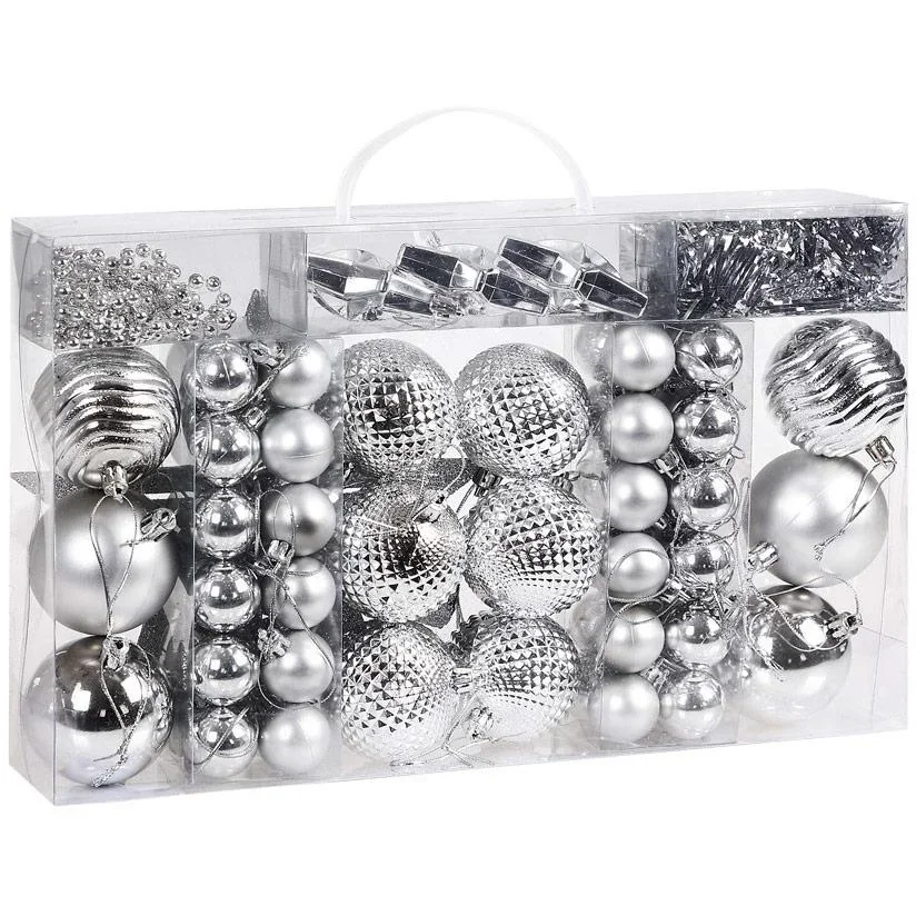 Christbaumschmuck - Christbaumschmuck - Silber - 66 St.