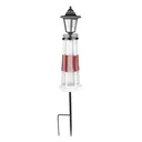 LED Solar Leuchtturm mit Futterstelle