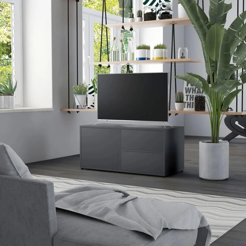 TV-Schrank 80x34x36 cm Spanplatte grau