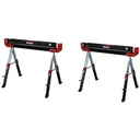 Sägebock Werkbank - Höhenverstellbar - Zusammenklappbar - 590kg - 2er Set