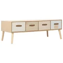 Couchtisch mit 4 Schubladen 110x50x40 cm Kiefer massiv