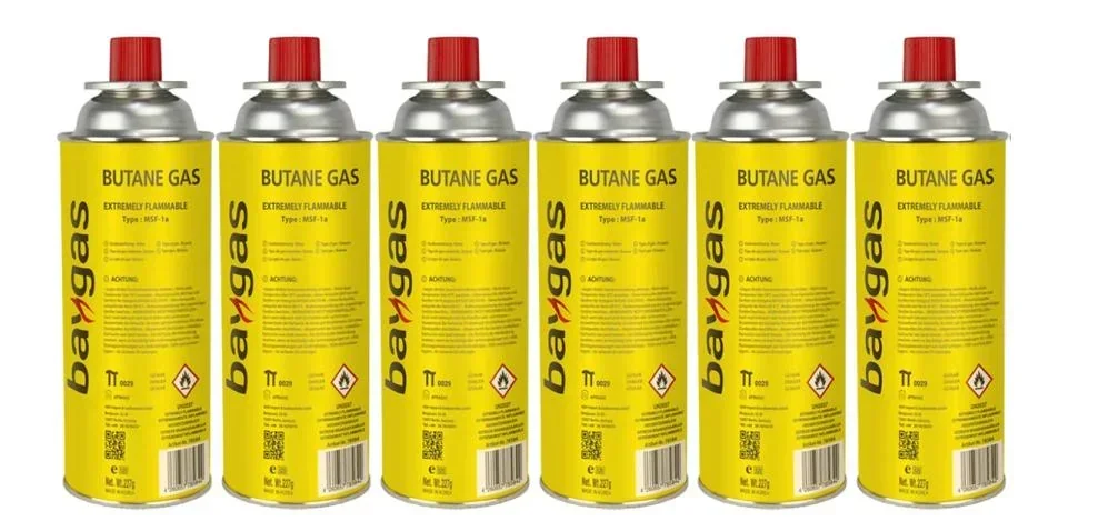 6 x 227g Butangas Baygas