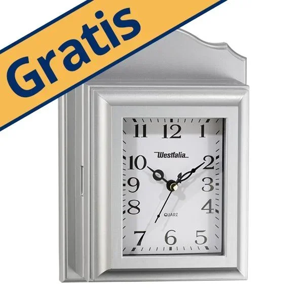 Uhr mit Schlüsselkasten