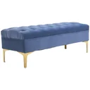Polsterbank blau/gold