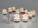 Lichterkette 10 LED mit Schneemännern