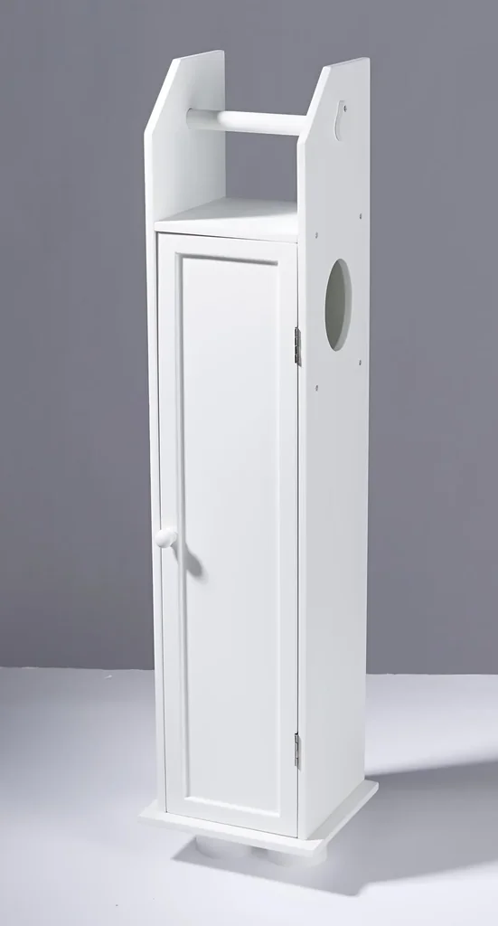 Toilettenschrank - WC-Rollenhalter mit Stauraum
