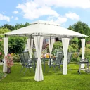 Pavillon Topaz Beige 3x4m UV-Schutz 50+