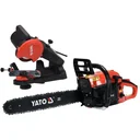 Benzin-Kettensäge mit Kettensägenschärfgerät - 1250W - 35 cm Blattlänge
