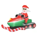 Aufblasbar Weihnachtsmann Schneemann Weihnachtsdeko LED Figur aufblasbar Weihnachtsdeko