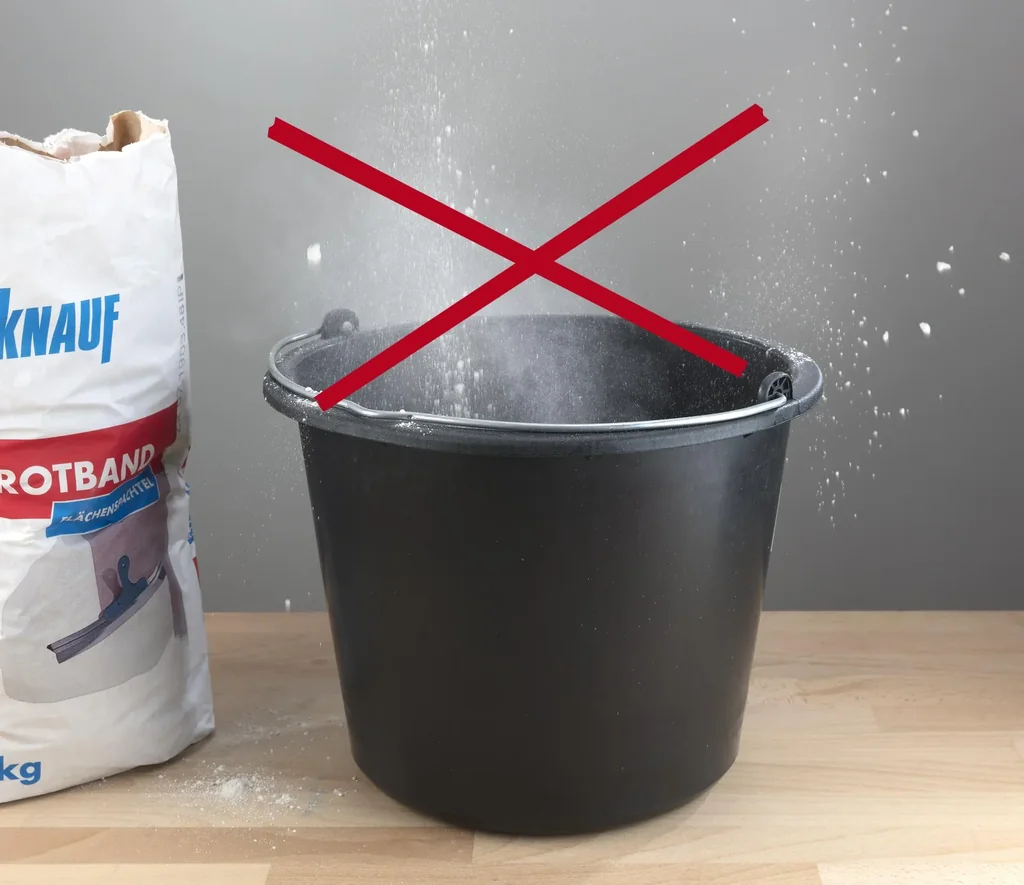 Staubschutz mit Gummi-Dichtung für Baueimer