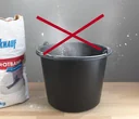 Staubschutz mit Gummi-Dichtung für Baueimer