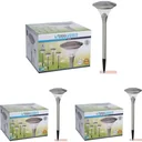 3x Progarden Solar-Gartenleuchte 4er-Set - 47cm (Schaltet sich automatisch ein)