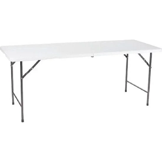 Klapptisch Campingtisch - Kunststoff - Weiß - 180x70x74cm