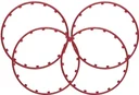 Rim Ringz Felgenring, 15 Zoll, Farbe rot