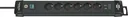 Steckdosenleiste Premium-Line 6-fach, schwarz