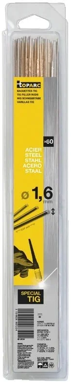 WIG-Schweißstäbe Stahl G3Si1, 1,6 x 330 mm, 60 Stück