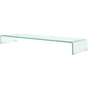 TV-Schrank/Monitorständer transparent 120x30x13 cm Glas