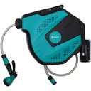 Schlauchtrommel Wandschlauchbox 180° schwenkbar Frostschutz -5 45 °C Kunststoff Grün + Schwarz 15 m