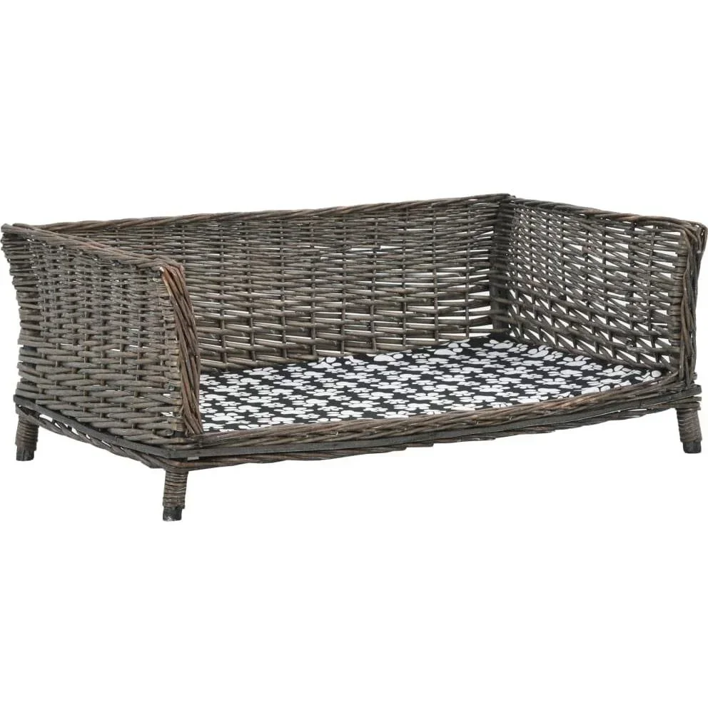 Hundekorb mit Kissen 90x54x35 cm
