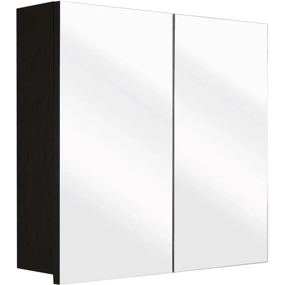 Concept Spiegelschrank 80cm schwartz fsc