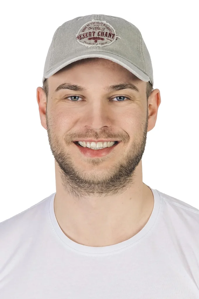 Kappe mit Stickerei, Farbe beige, Gr.57/58