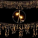 Weihnachtsbeleuchtung - Eiszapfen - Weihnachten 200 LED 10m