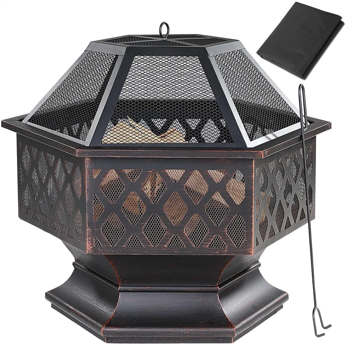 Feuerkorb - Sechseckig