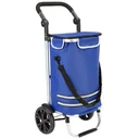 Einkaufswagen blau Aluminium 35L 31x24x54cm