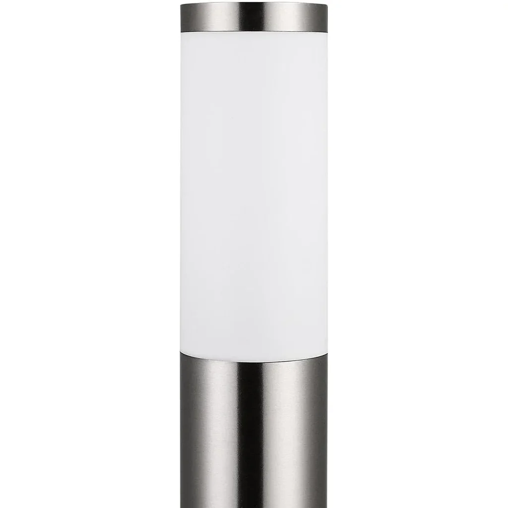 Pathlicht - Außenbeleuchtung - Gartenbeleuchtung - Edelstahl - Mit Sensor -48 x 12 cm - Silber