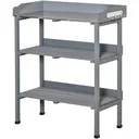 Pflanztisch Gärtnertisch Blumentisch mit Metall Arbeitsfläche Garten Holz Grau 76 x 37 x 89 cm