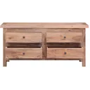 TV-Schrank 102x35x50 cm aus massivem recyceltem Holz