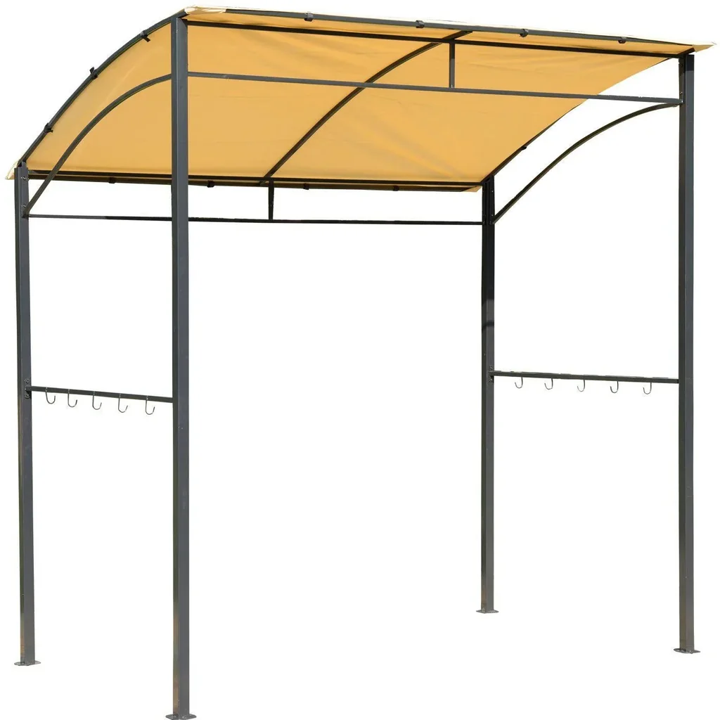 Grillpavillon mit Flammenschutzdach