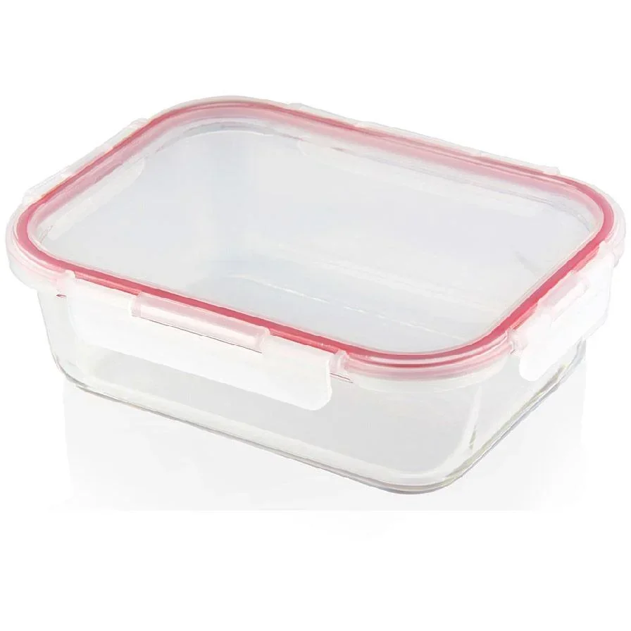 Mehrzer - Spenderbox - 600ml - rechteckig - Bake-and-Lock - Rot