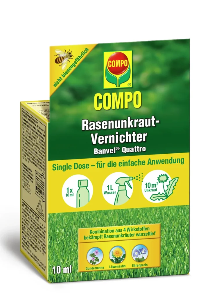 Rasenunkraut-Vernichter Banvel Quattro, 10 ml