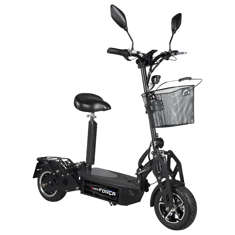E-Roller "Camper" Basic 20 km/h inklusive abnehmbarem Einkaufskorb schwarz