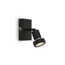 LED Spotleuchte 1-flammig, schwarz, GU10 Fassung, inklusive LED Leuchtmittel, 4,9 Watt, 460 lm, 3000 K