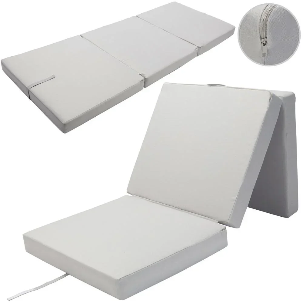 Matratze grau 190x70x10cm faltbar