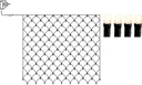LED Lichternetz 3x3 Meter, 200 kaltweiße LEDs