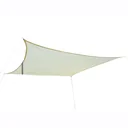 Sonnensegel (3x3m cream) Quadrat HDPE - atmungsaktiv