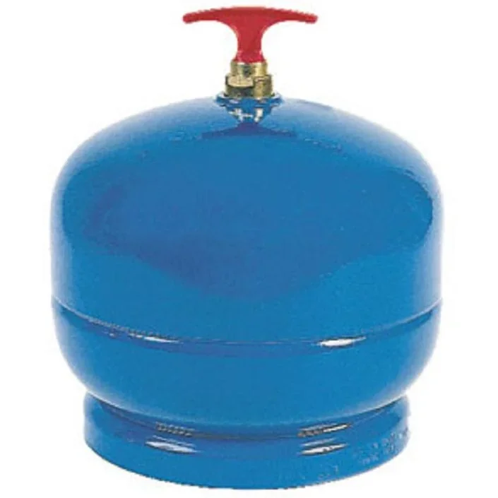 Gasflasche 2kg gefüllt, ohne Hahn und Haken