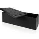 Sitzbank multifunktional schwarz 114 x 40 x 40cm