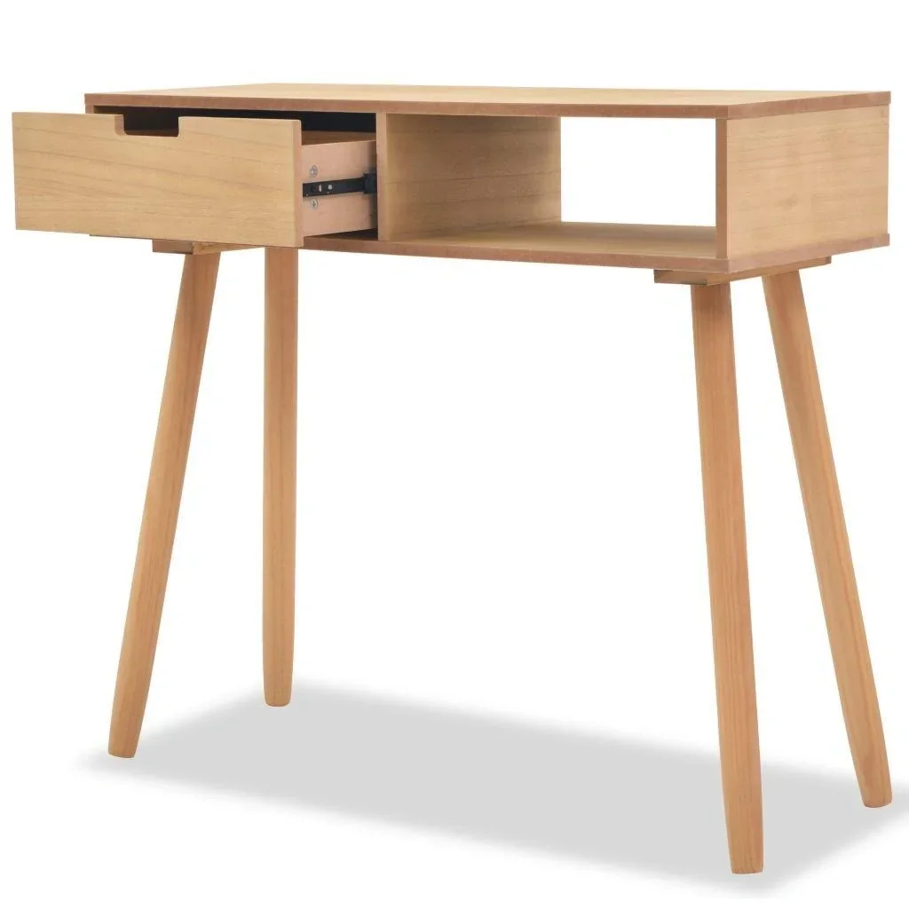 Wandtisch 80x30x72 cm Kiefer massiv braun