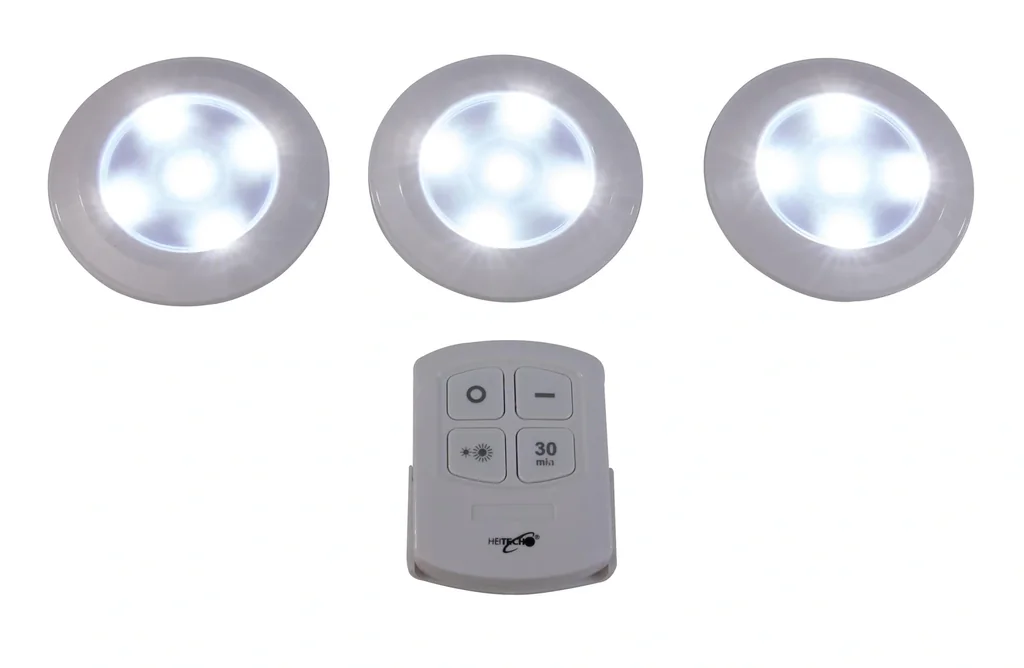 LED-Licht mit Fernbedienung 3er Set